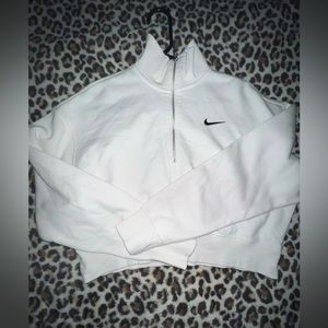 White cropped Nike Jacket